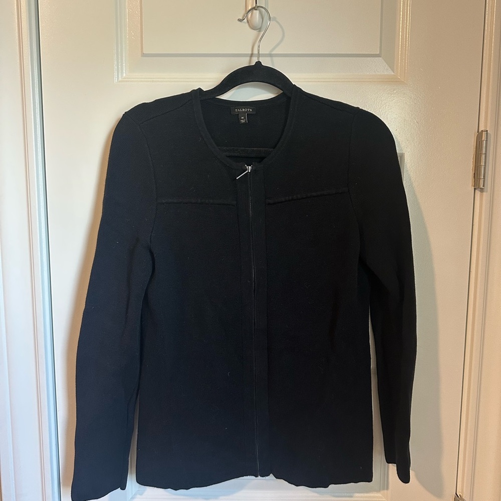 Talbot’s Black Cardigan Sweater